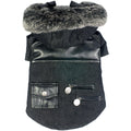 Pet Life ® 'Ruff-Choppered' Denim Fashioned Wool Dog Coat Jacket by Pet Life