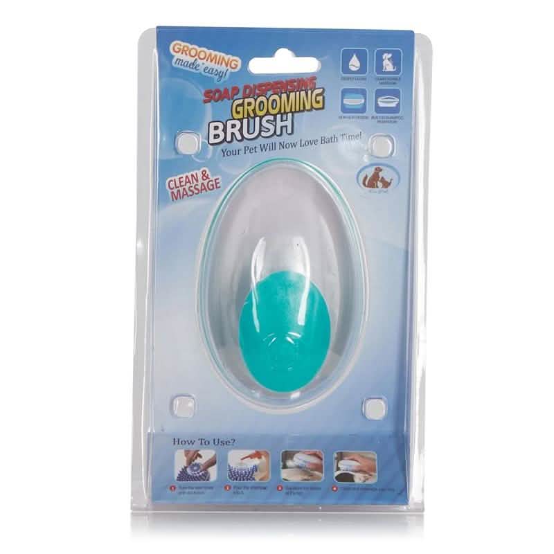 Pet Shampoo Dispensing Grooming Massage Brush by DailySale