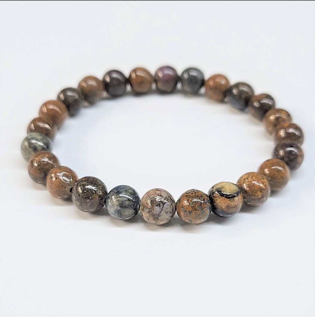 Pietersite Round Bead Bracelet - The Tempest Stone by Sacred Crystals
