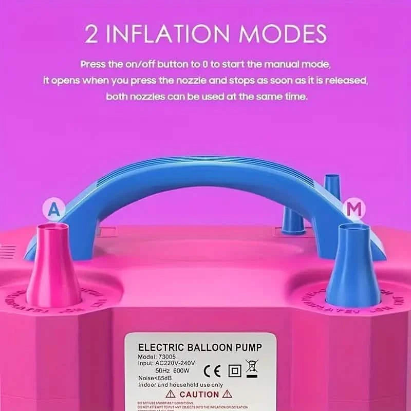 Portable Dual Nozzle Electric Air Balloon Pump and Tying Tool by DailySale
