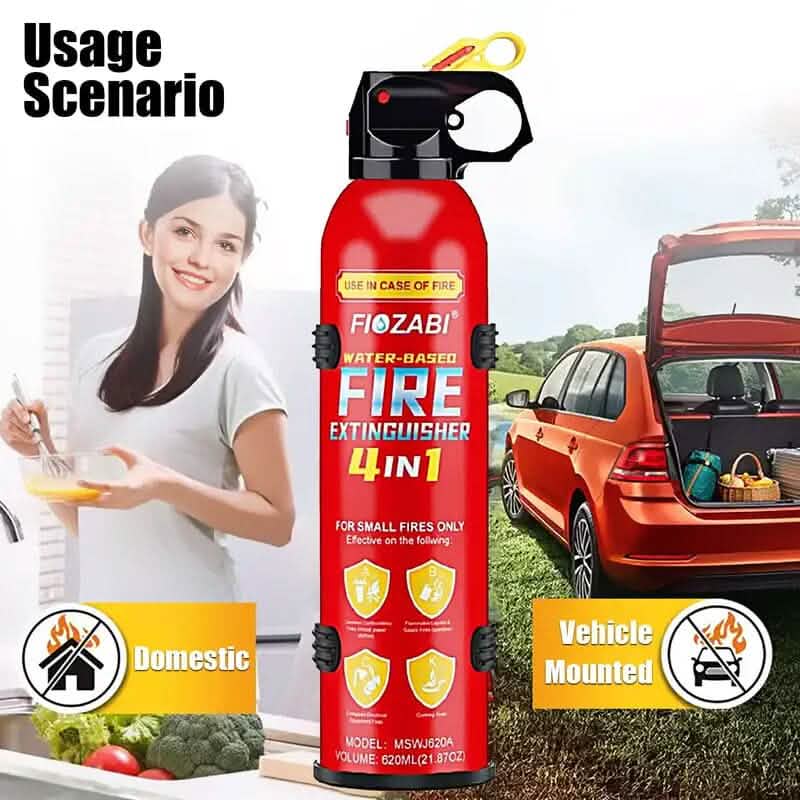 Portable Fire Extinguisher Spray 4-in-1 with Bracket by DailySale