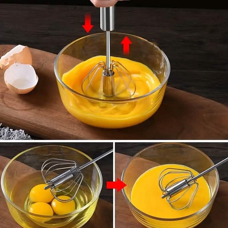 Portable Handheld Mixer (Semi-Automatic, No Electricity Needed) by DailySale
