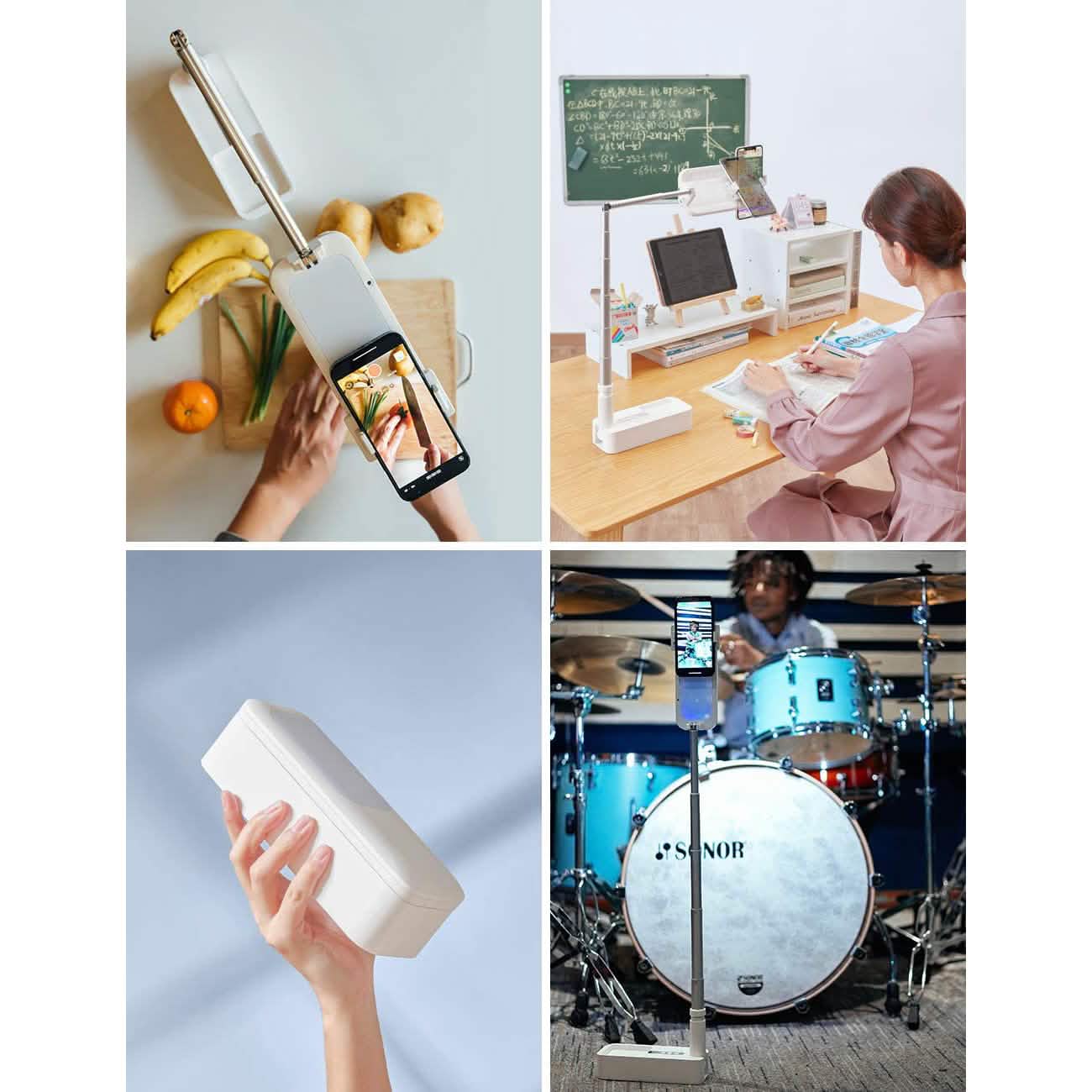 Portable Phone Holder with LED Dimmable Light by DailySale