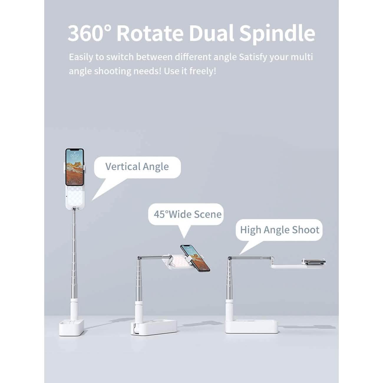 Portable Phone Holder with LED Dimmable Light by DailySale