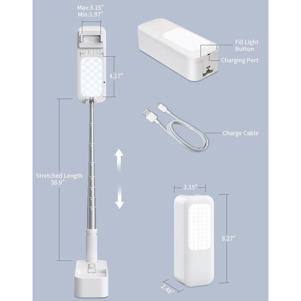 Portable Phone Holder with LED Dimmable Light by DailySale
