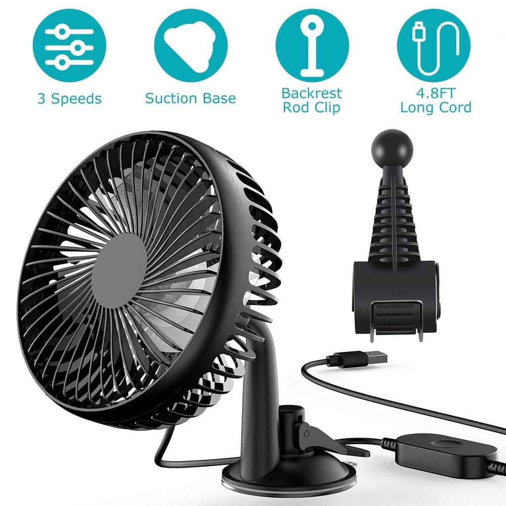 Portable Rotatable Car Cooling Fan by DailySale