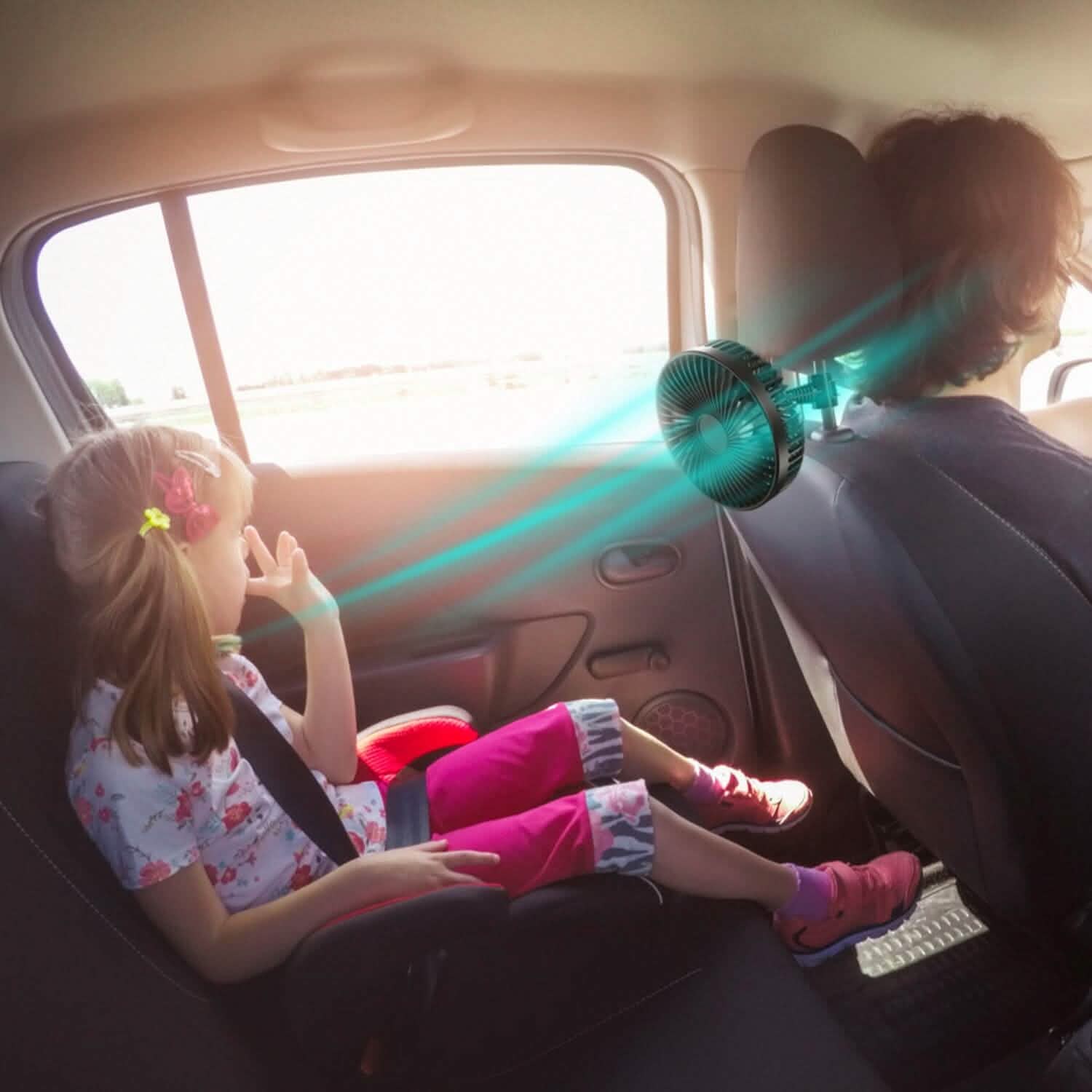 Portable Rotatable Car Cooling Fan by DailySale