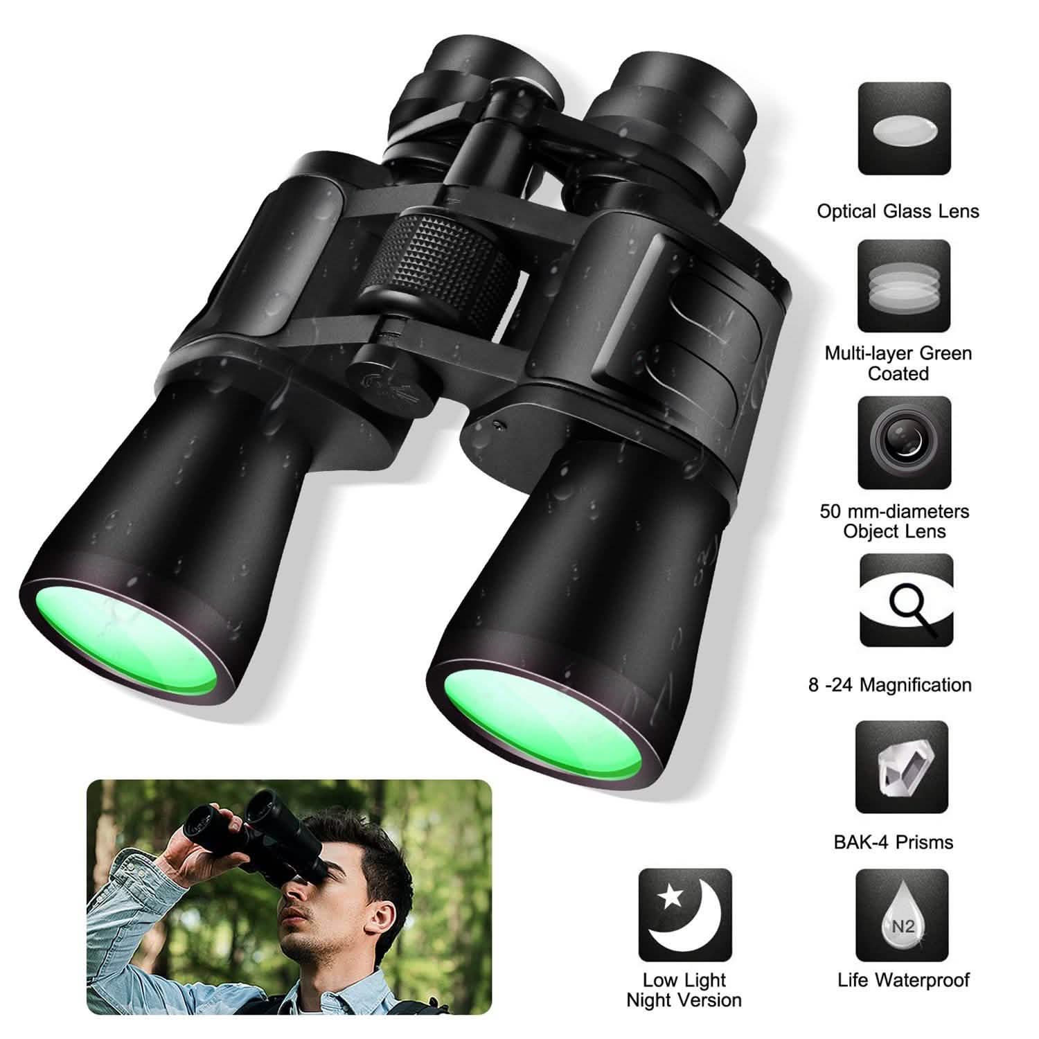 Portable Zoom Binoculars with FMC Lens by DailySale