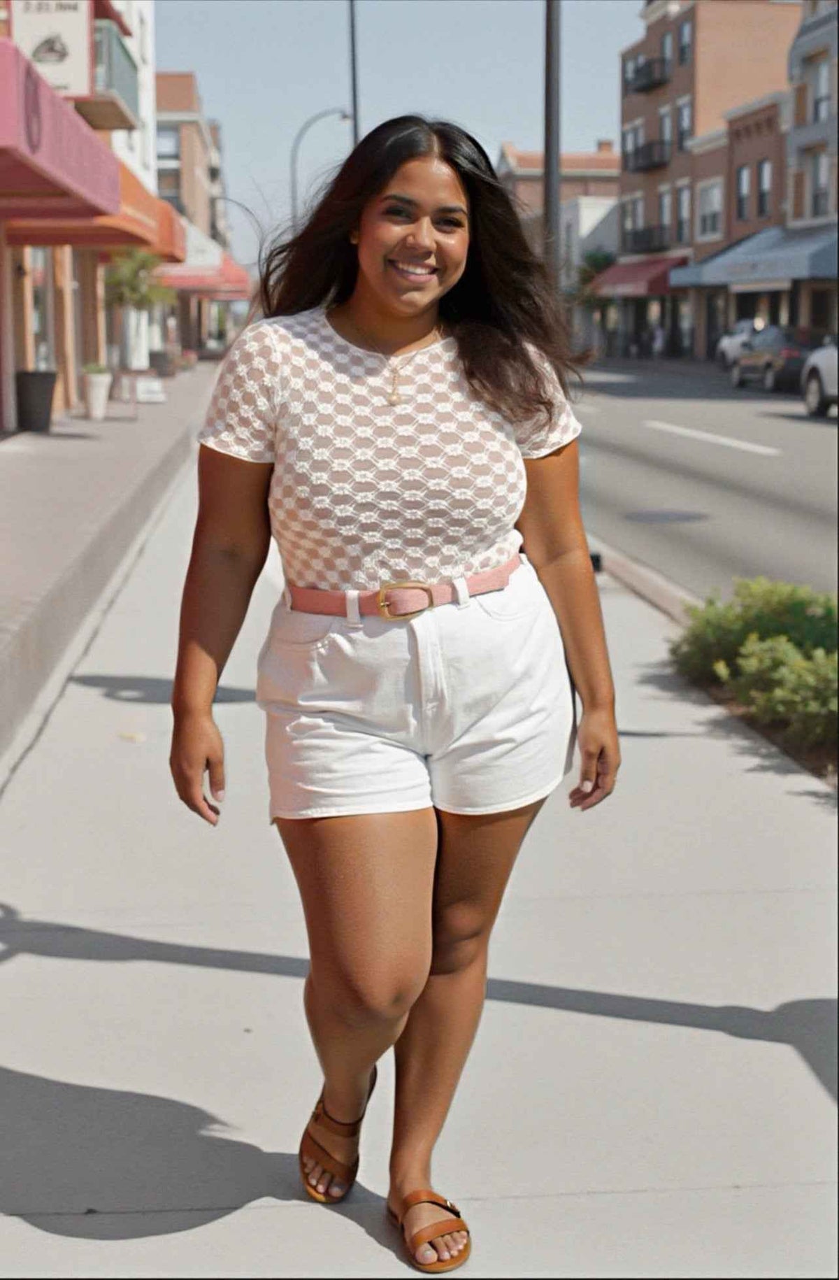 Sheer Daisy & Lace Short Sleeve Top by Girl Code Couture