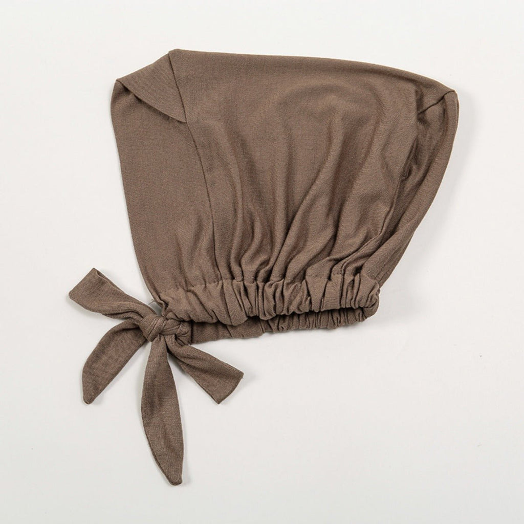 Premium Mercerized Cotton Cross-Strap Design Hijab Cap with Adjustable Brim (MH116) by Mariam's Collection