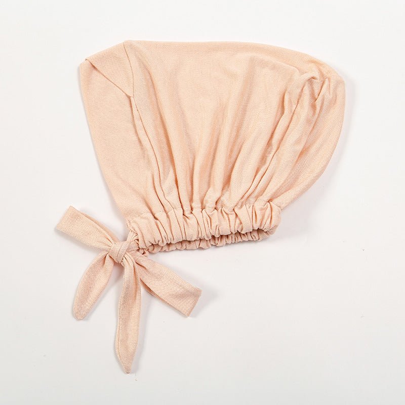 Premium Mercerized Cotton Cross-Strap Design Hijab Cap with Adjustable Brim (MH116) by Mariam's Collection