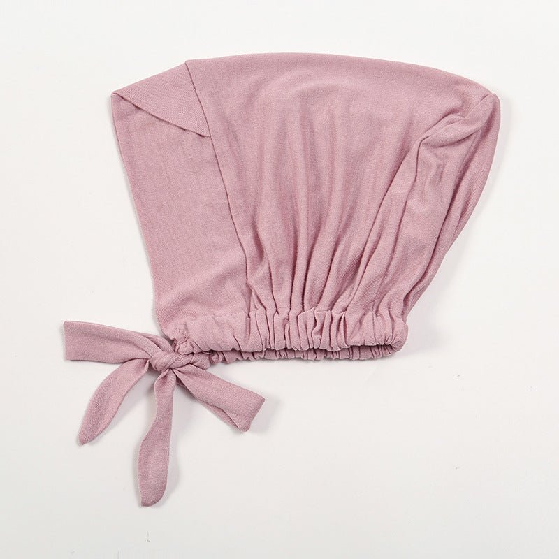 Premium Mercerized Cotton Cross-Strap Design Hijab Cap with Adjustable Brim (MH116) by Mariam's Collection