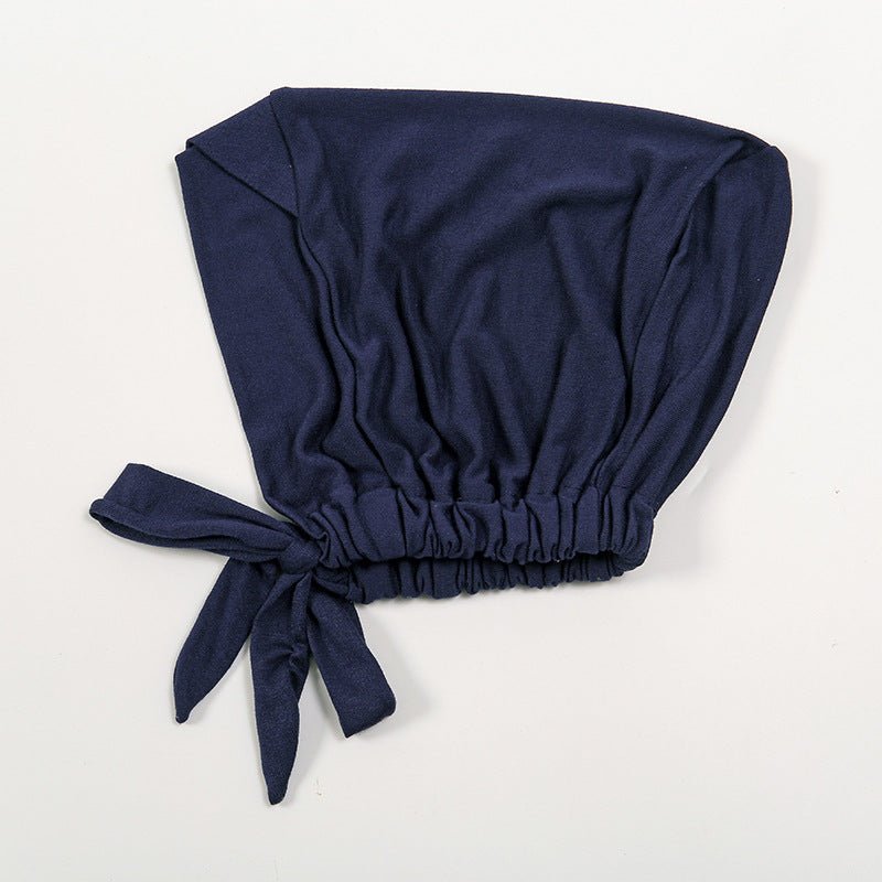 Premium Mercerized Cotton Cross-Strap Design Hijab Cap with Adjustable Brim (MH116) by Mariam's Collection