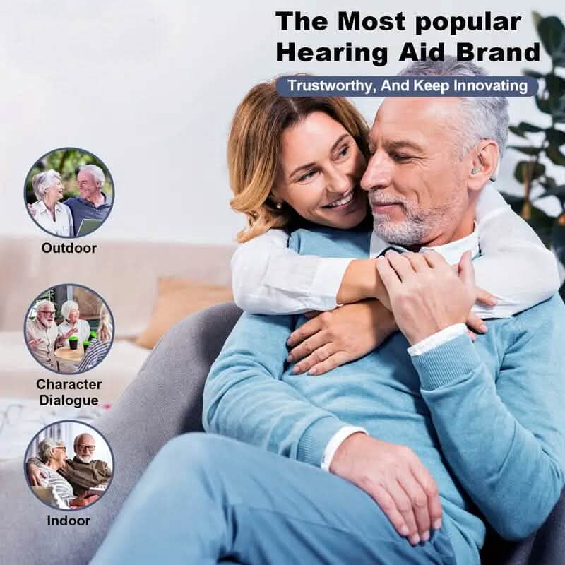Premium Rechargeable Hearing Aids for Seniors by DailySale