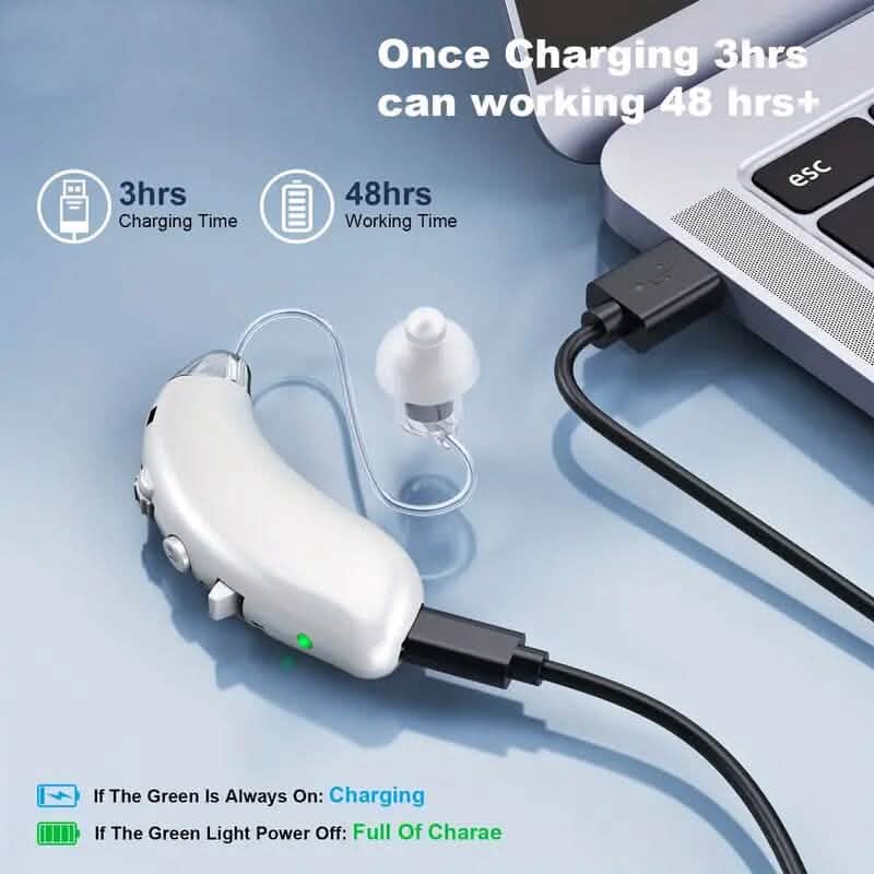 Premium Rechargeable Hearing Aids for Seniors by DailySale