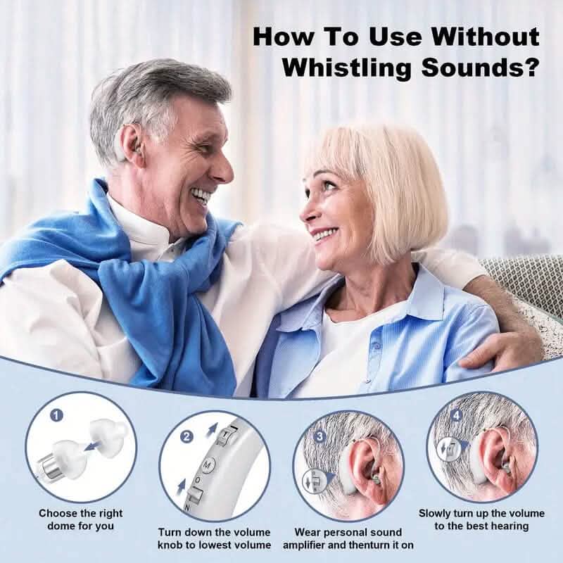 Premium Rechargeable Hearing Aids for Seniors by DailySale