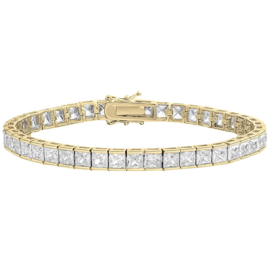 Princess Cut Crystal Tennis Bracelet by DailySale