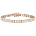 Princess Cut Crystal Tennis Bracelet by DailySale