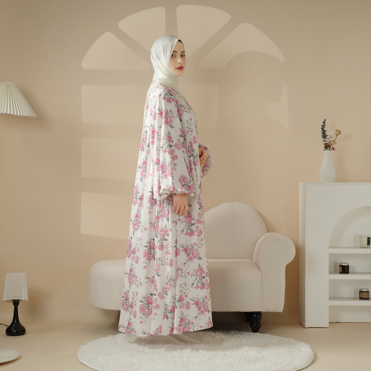 Printed Reversible Abaya (MA082) by Mariam's Collection