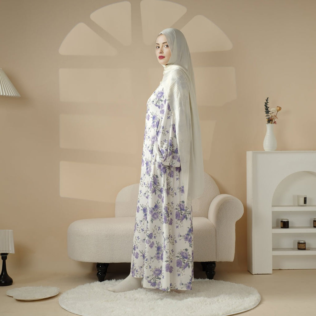 Printed Reversible Abaya (MA082) by Mariam's Collection