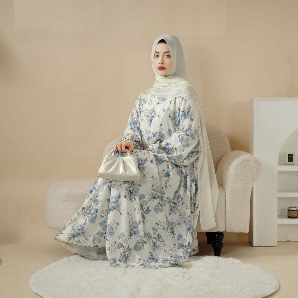 Printed Reversible Abaya (MA082) by Mariam's Collection