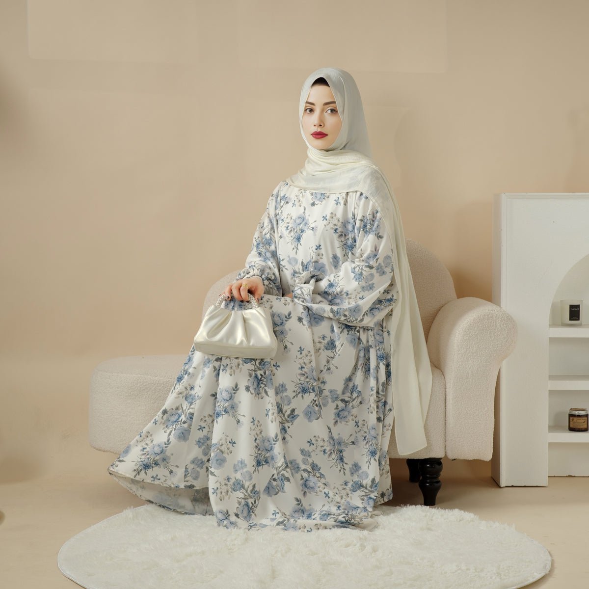 Printed Reversible Abaya (MA082) by Mariam's Collection