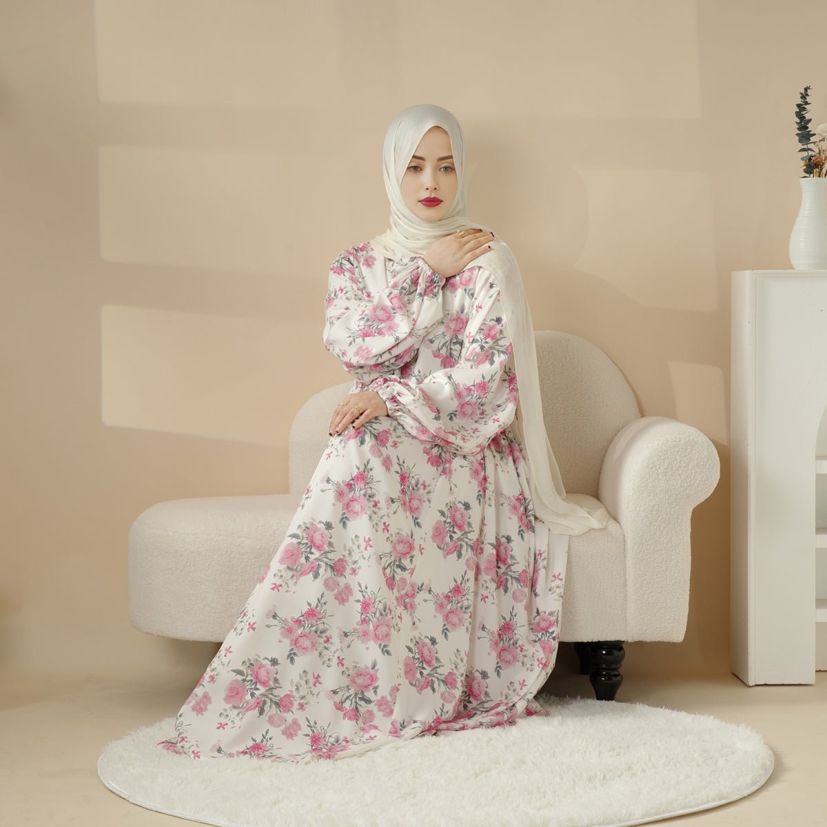 Printed Reversible Abaya (MA082) by Mariam's Collection