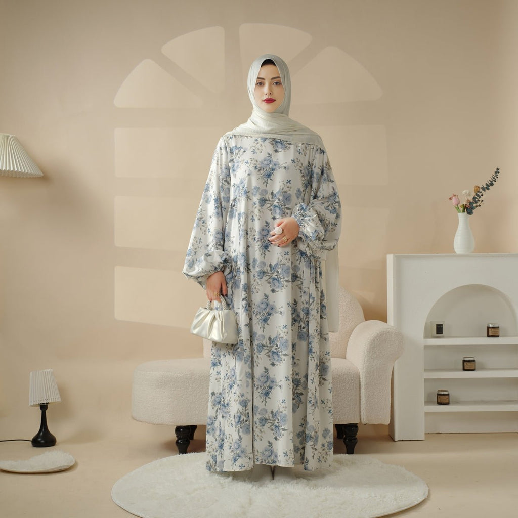 Printed Reversible Abaya (MA082) by Mariam's Collection