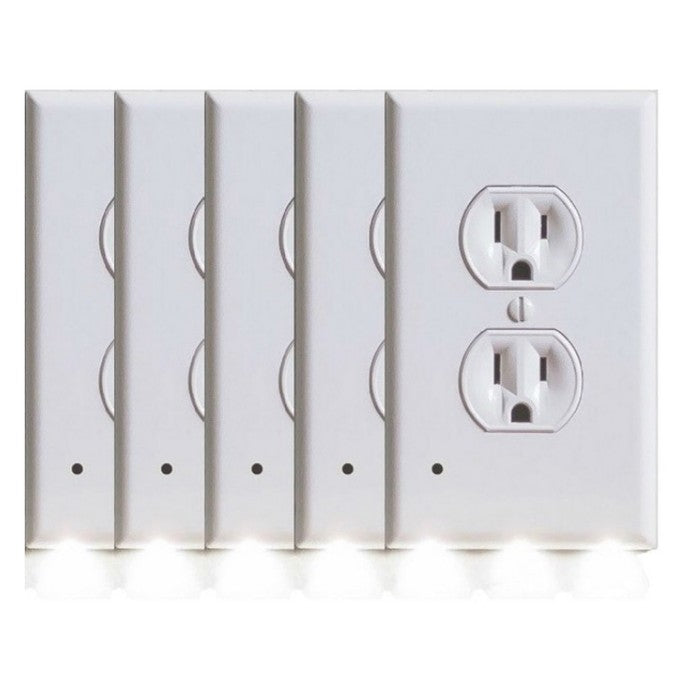 Outlet Cover with Built-In LED Night Light - 2 Styles by Infinite Basics