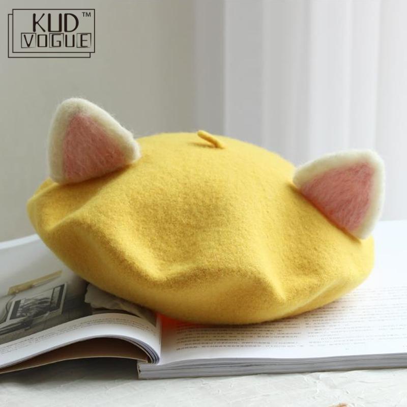 Kawaii Cat Ears Beret by Kore Kawaii