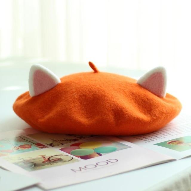 Kawaii Cat Ears Beret by Kore Kawaii