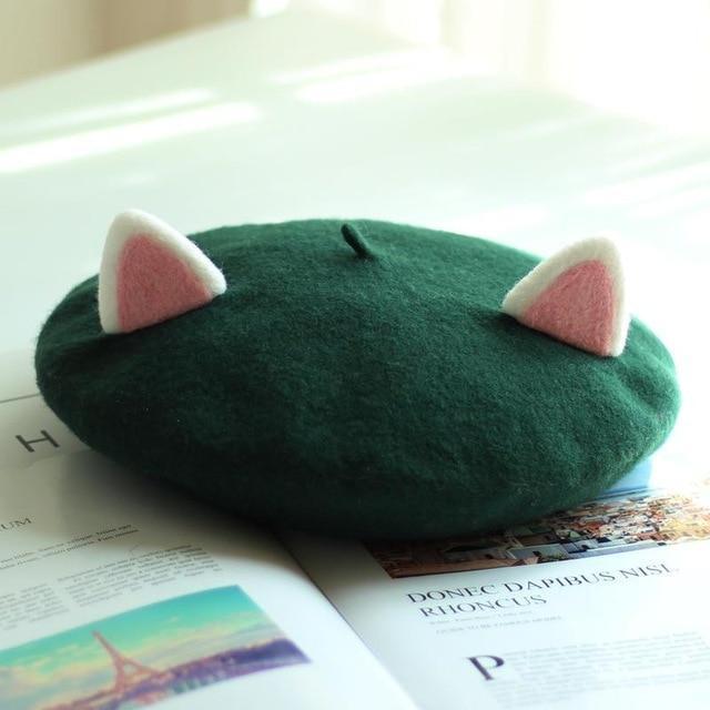 Kawaii Cat Ears Beret by Kore Kawaii