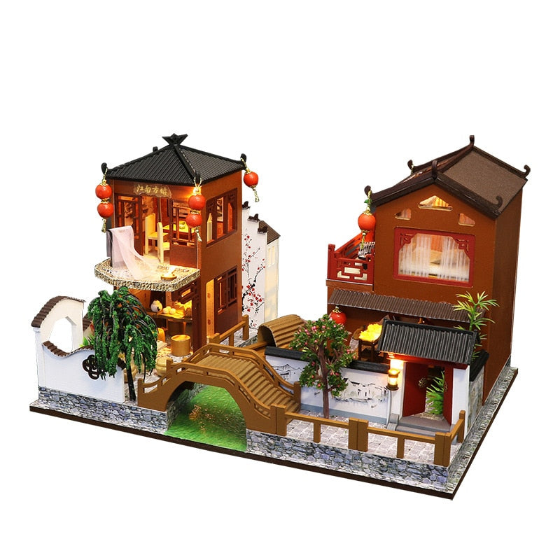 Chinese Ancient Town Dollhouse Kit by Kore Kawaii