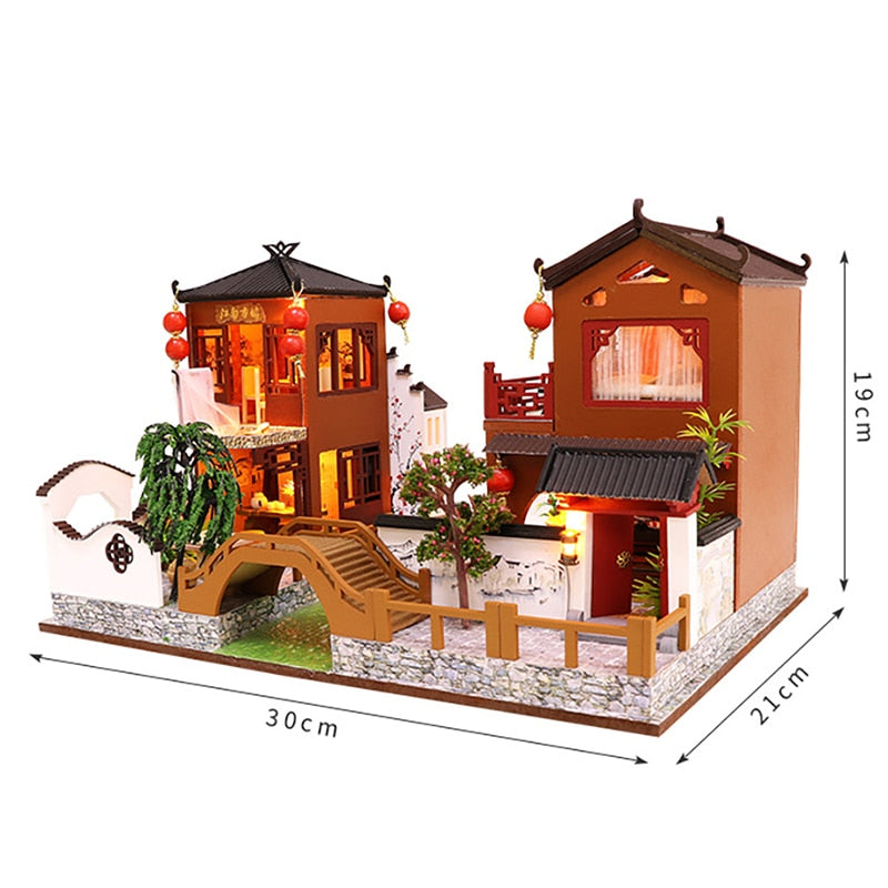 Chinese Ancient Town Dollhouse Kit by Kore Kawaii