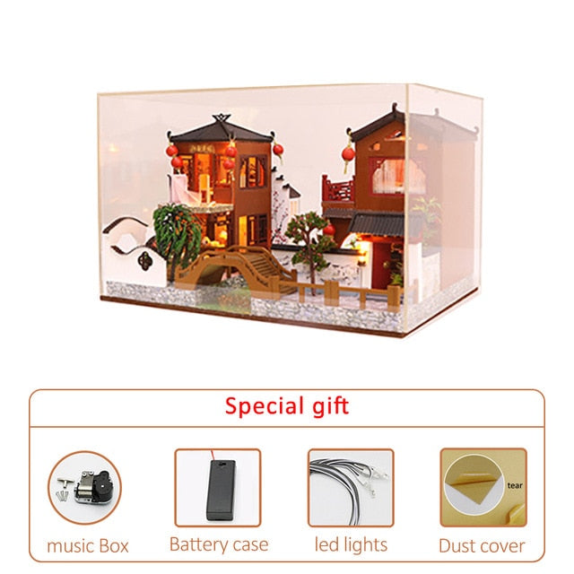 Chinese Ancient Town Dollhouse Kit by Kore Kawaii
