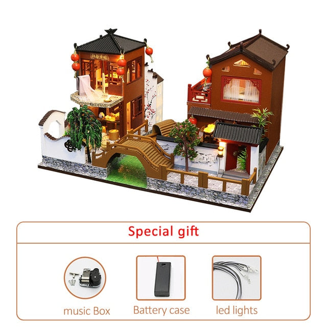 Chinese Ancient Town Dollhouse Kit by Kore Kawaii