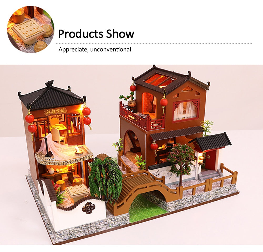 Chinese Ancient Town Dollhouse Kit by Kore Kawaii
