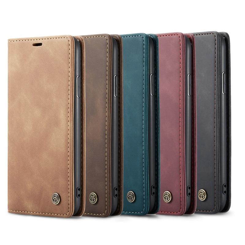 Luxury Magnetic Flip Wallet Case for iPhone 7, 8, X, 11, 12, 13 by Yellow Pandora