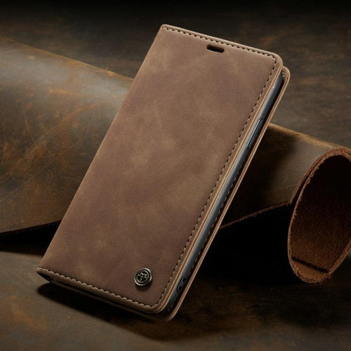 Luxury Magnetic Flip Wallet Case for iPhone 7, 8, X, 11, 12, 13 by Yellow Pandora