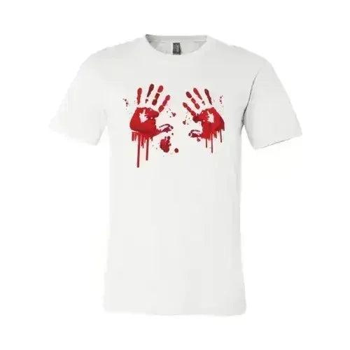 Bloody Hand Prints T-shirt | Classic Unisex Bella Canvas Tee by Femstylo