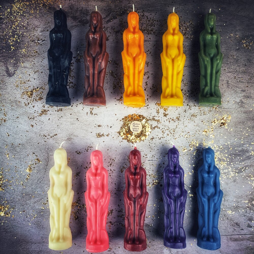 Beeswax Female Figural Spell Candle - Sympathetic Magic & Personal Power by Parlour of Wonders