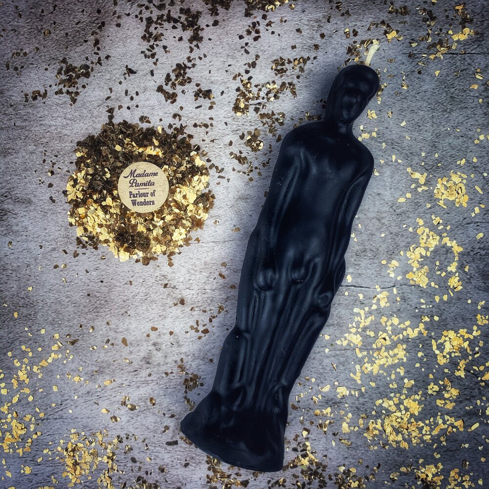 Beeswax Male Figural Spell Candle - Sympathetic Magic & Personal Power by Parlour of Wonders