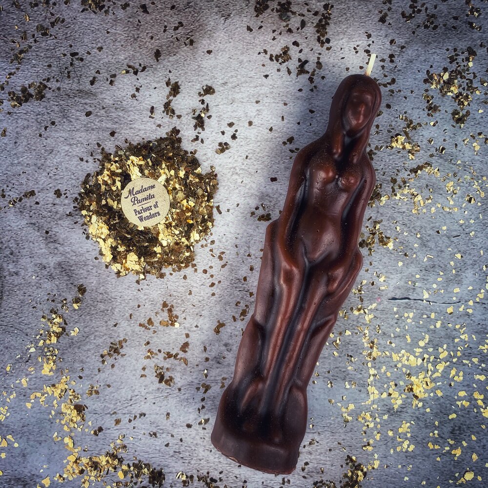 Female Figural Candle Spell Kit - Sympathetic Magic & Personal Power by Parlour of Wonders