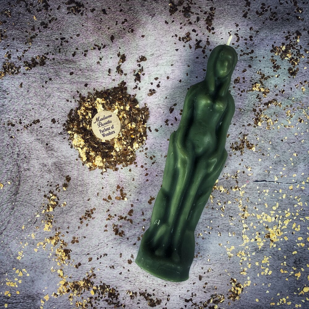 Female Figural Candle Spell Kit - Sympathetic Magic & Personal Power by Parlour of Wonders