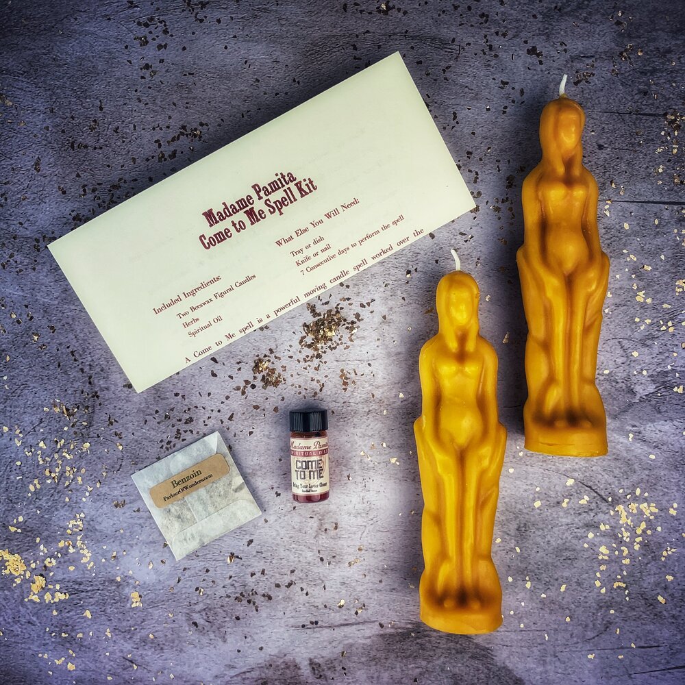 Come to Me Candle Spell Kit Female/Female - Attract Love & Passion by Parlour of Wonders