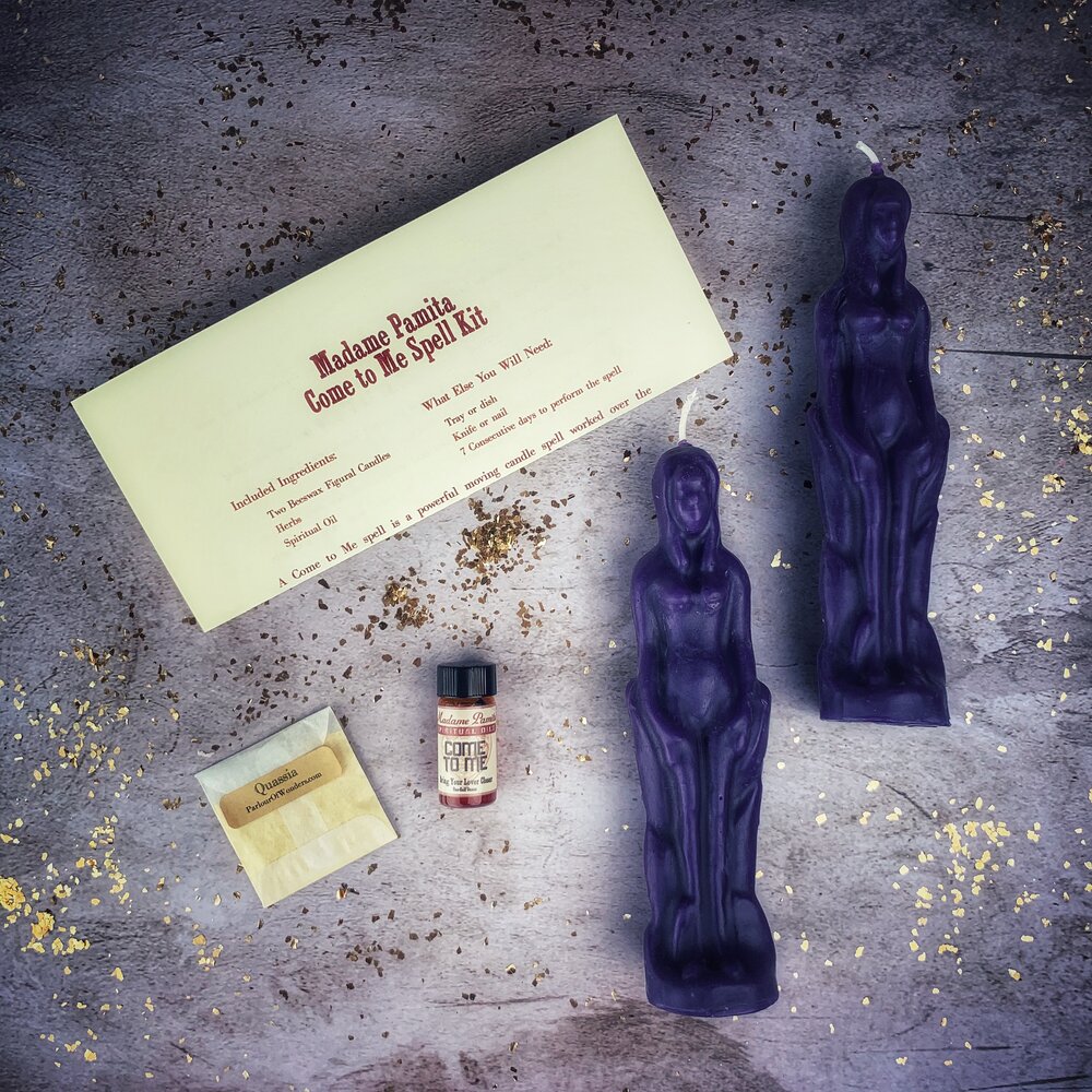 Come to Me Candle Spell Kit Female/Female - Attract Love & Passion by Parlour of Wonders
