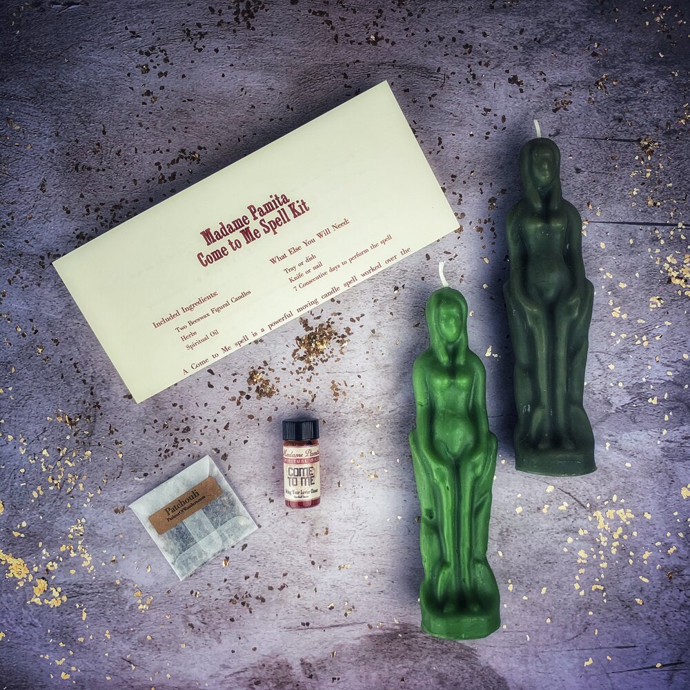 Come to Me Candle Spell Kit Female/Female - Attract Love & Passion by Parlour of Wonders