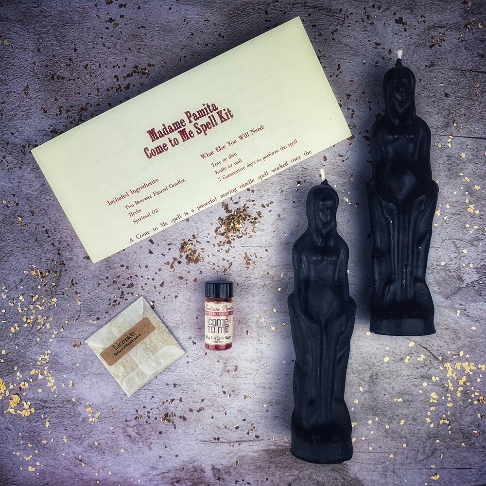 Come to Me Candle Spell Kit Female/Female - Attract Love & Passion by Parlour of Wonders