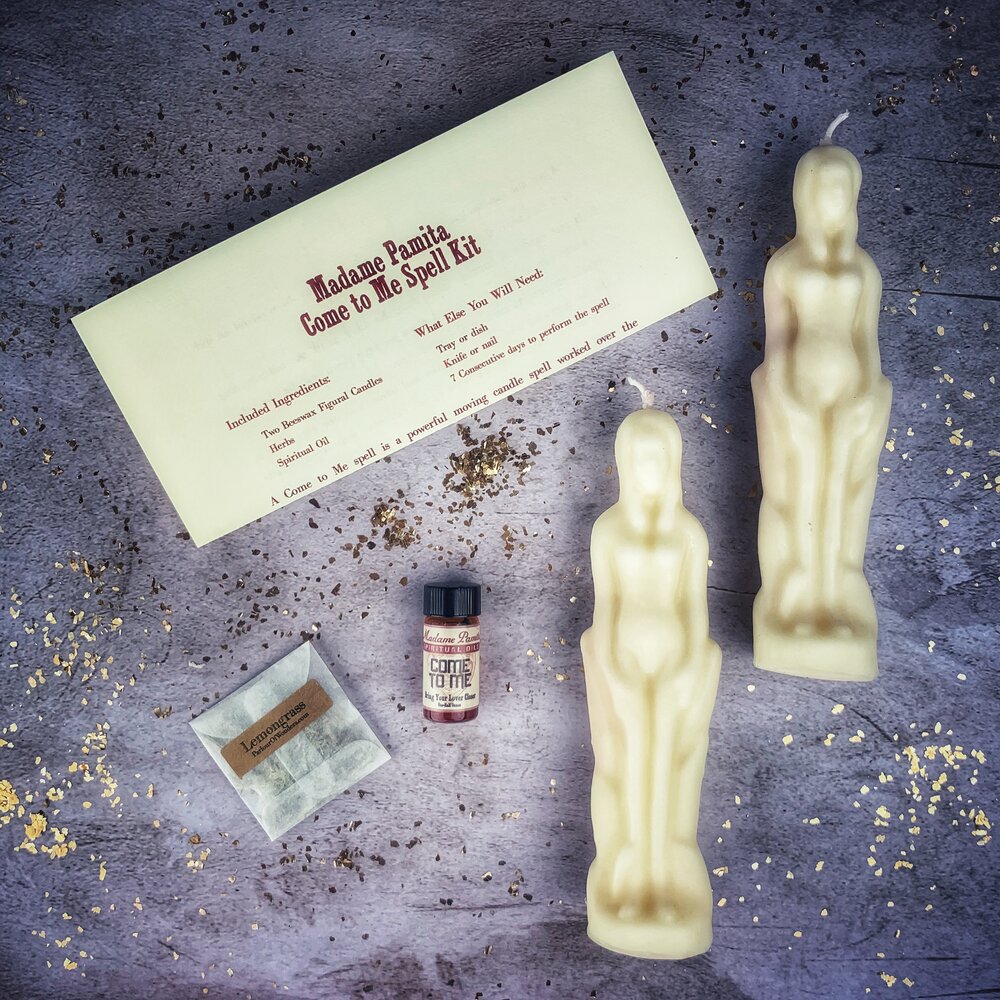 Come to Me Candle Spell Kit Female/Female - Attract Love & Passion by Parlour of Wonders