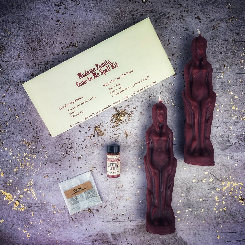 Come to Me Candle Spell Kit Female/Female - Attract Love & Passion by Parlour of Wonders